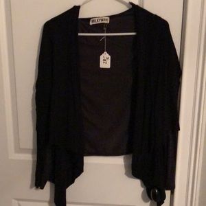 Black cardigan